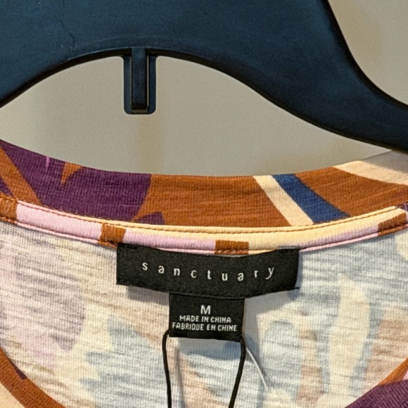 Sanctuary The Only One Abstract Print T-Shirt Dress Size Medium Colorful NWT - Picture 5 of 13